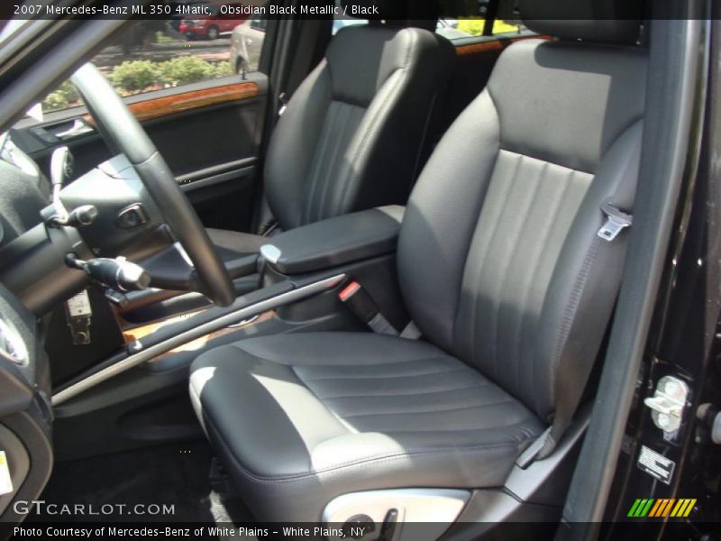 Obsidian Black Metallic / Black 2007 Mercedes-Benz ML 350 4Matic
