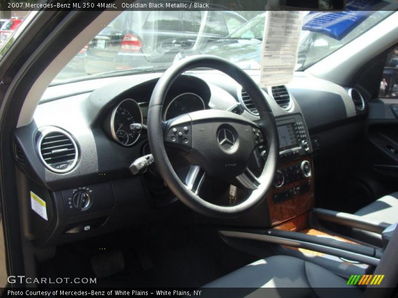 Obsidian Black Metallic / Black 2007 Mercedes-Benz ML 350 4Matic