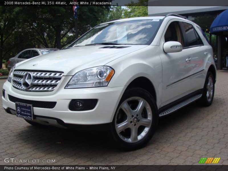 Arctic White / Macadamia 2008 Mercedes-Benz ML 350 4Matic
