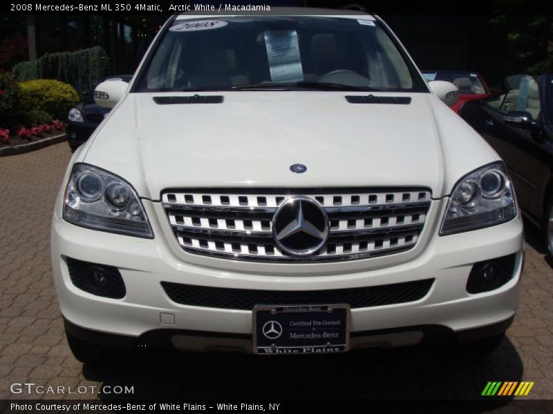 Arctic White / Macadamia 2008 Mercedes-Benz ML 350 4Matic