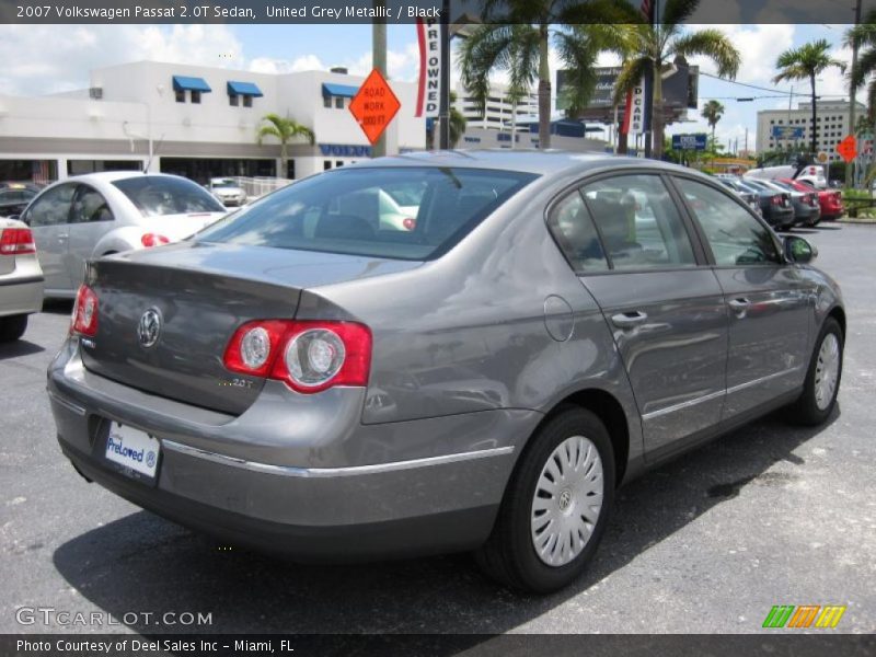 United Grey Metallic / Black 2007 Volkswagen Passat 2.0T Sedan
