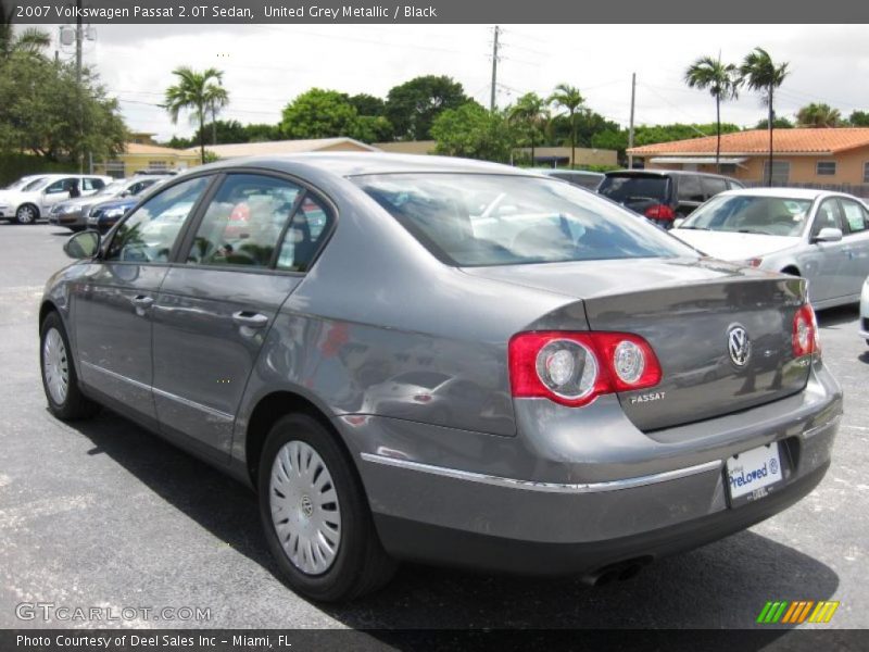 United Grey Metallic / Black 2007 Volkswagen Passat 2.0T Sedan