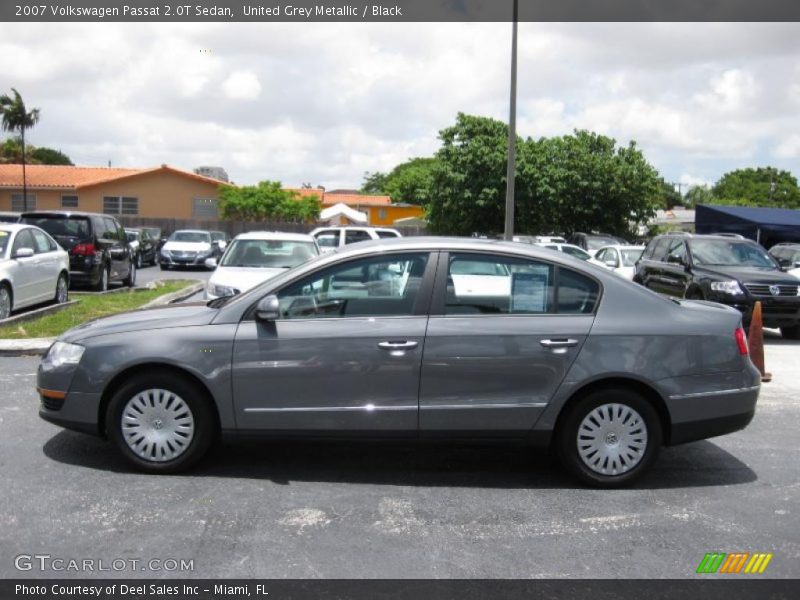 United Grey Metallic / Black 2007 Volkswagen Passat 2.0T Sedan