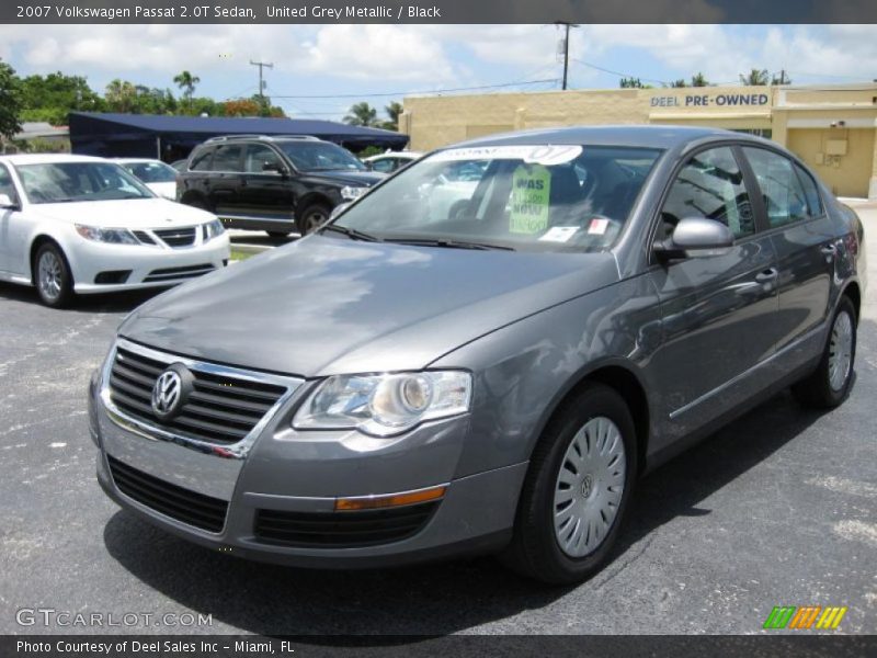 United Grey Metallic / Black 2007 Volkswagen Passat 2.0T Sedan