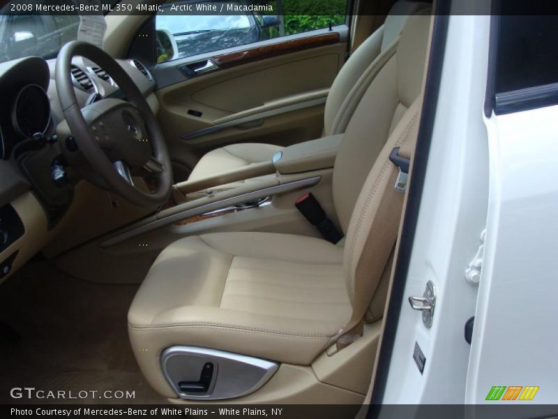 Arctic White / Macadamia 2008 Mercedes-Benz ML 350 4Matic