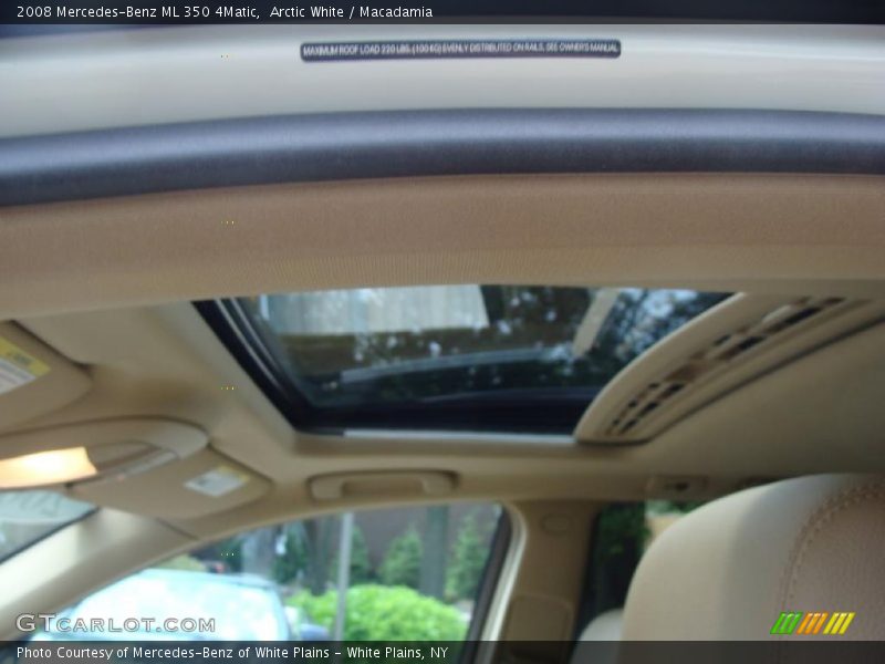 Arctic White / Macadamia 2008 Mercedes-Benz ML 350 4Matic