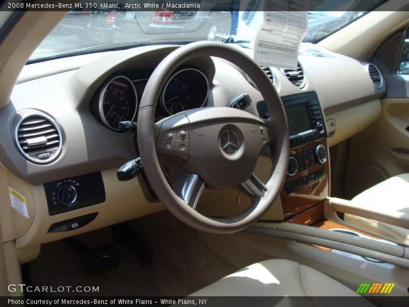 Arctic White / Macadamia 2008 Mercedes-Benz ML 350 4Matic