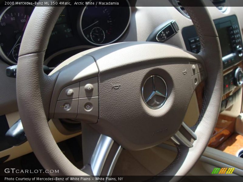 Arctic White / Macadamia 2008 Mercedes-Benz ML 350 4Matic