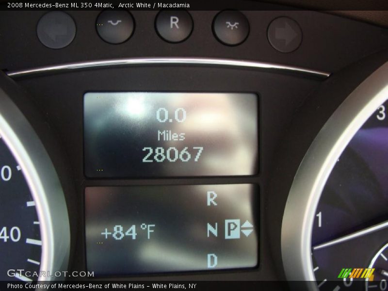 Arctic White / Macadamia 2008 Mercedes-Benz ML 350 4Matic