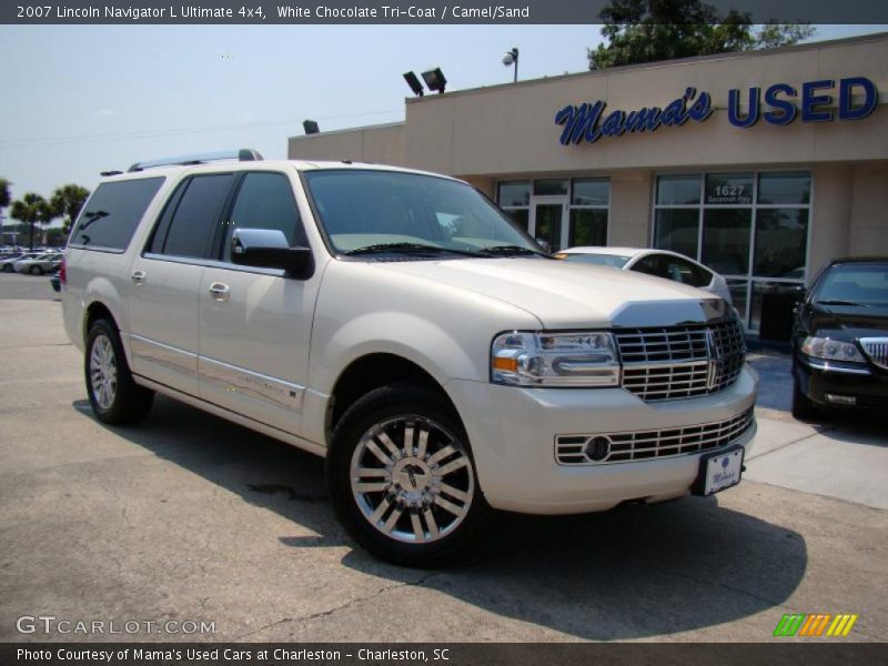 White Chocolate Tri-Coat / Camel/Sand 2007 Lincoln Navigator L Ultimate 4x4