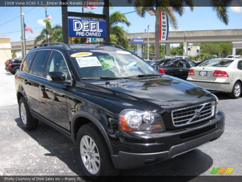 Ember Black Metallic / Sandstone 2008 Volvo XC90 3.2