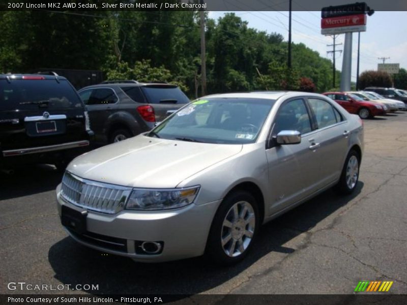 Silver Birch Metallic / Dark Charcoal 2007 Lincoln MKZ AWD Sedan