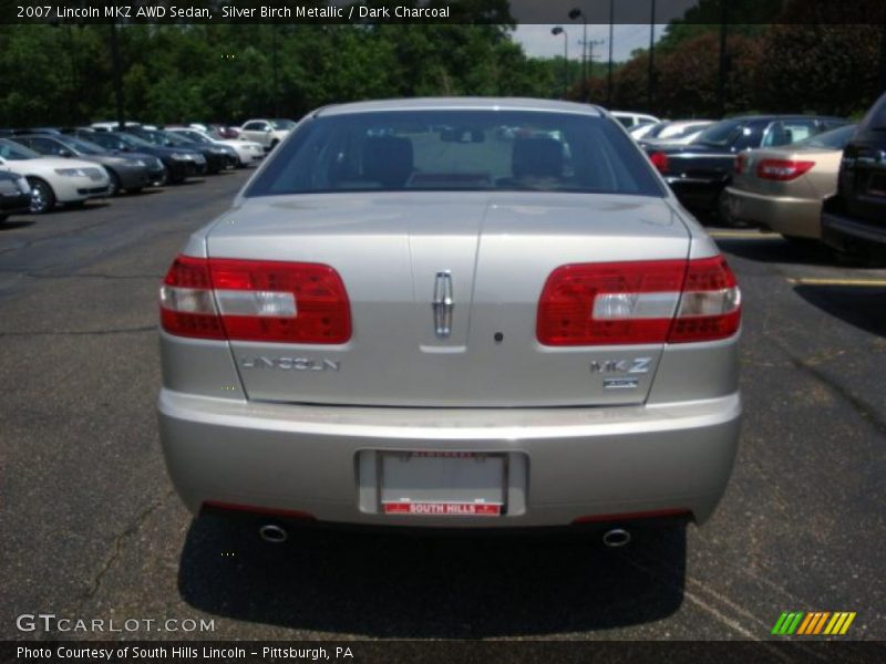 Silver Birch Metallic / Dark Charcoal 2007 Lincoln MKZ AWD Sedan