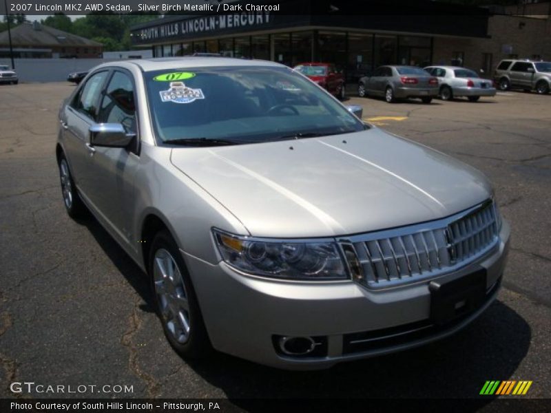 Silver Birch Metallic / Dark Charcoal 2007 Lincoln MKZ AWD Sedan
