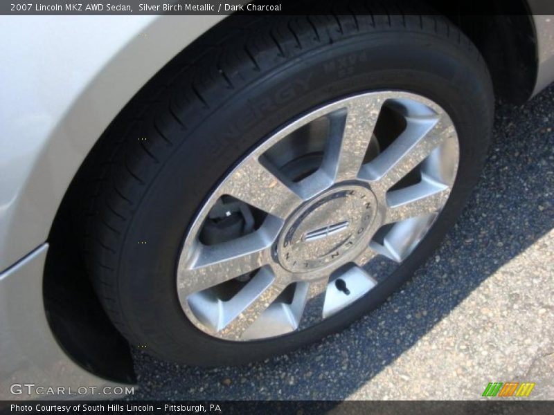 Silver Birch Metallic / Dark Charcoal 2007 Lincoln MKZ AWD Sedan