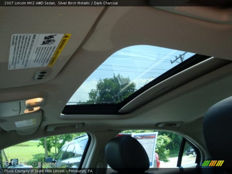 Silver Birch Metallic / Dark Charcoal 2007 Lincoln MKZ AWD Sedan