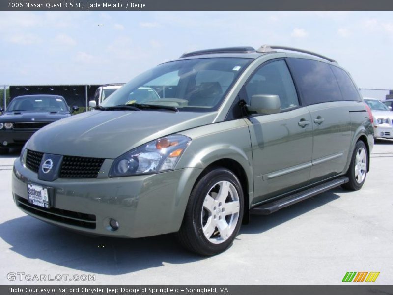 Jade Metallic / Beige 2006 Nissan Quest 3.5 SE