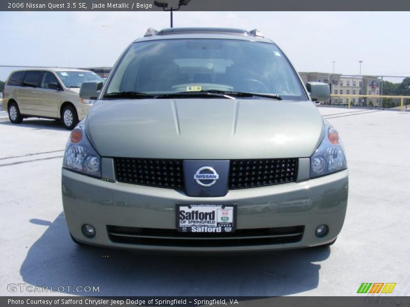 Jade Metallic / Beige 2006 Nissan Quest 3.5 SE