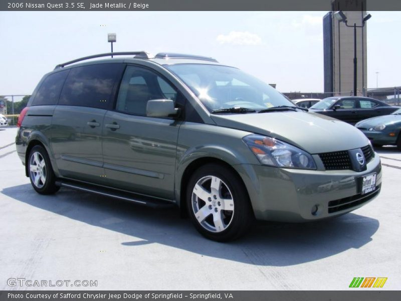 Jade Metallic / Beige 2006 Nissan Quest 3.5 SE