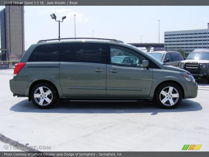 Jade Metallic / Beige 2006 Nissan Quest 3.5 SE