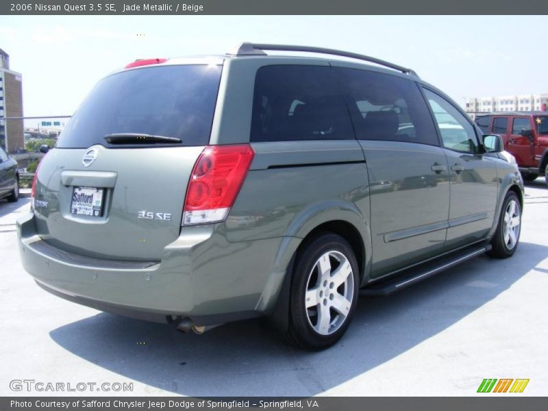 Jade Metallic / Beige 2006 Nissan Quest 3.5 SE