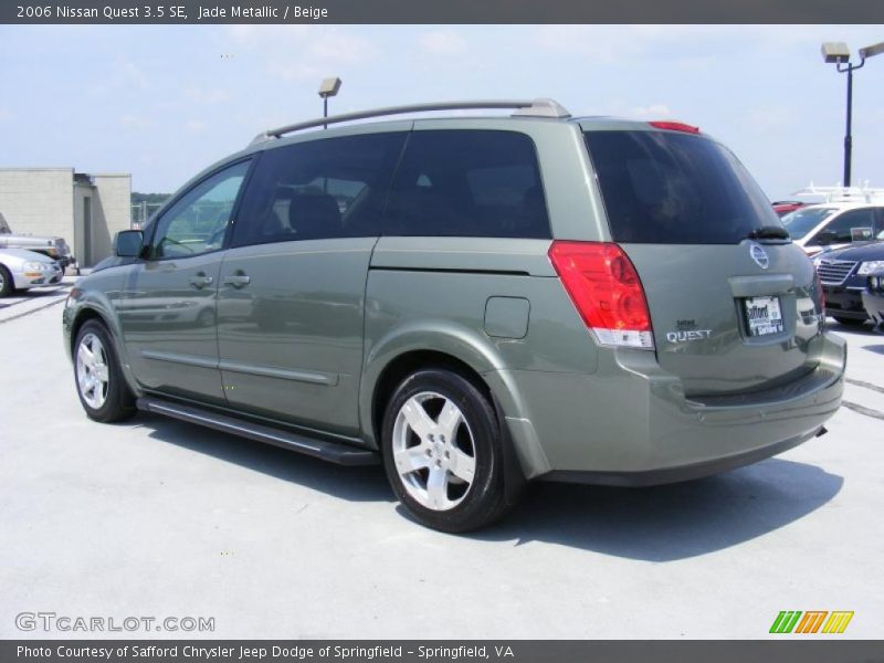 Jade Metallic / Beige 2006 Nissan Quest 3.5 SE
