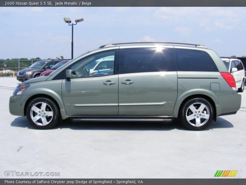 Jade Metallic / Beige 2006 Nissan Quest 3.5 SE