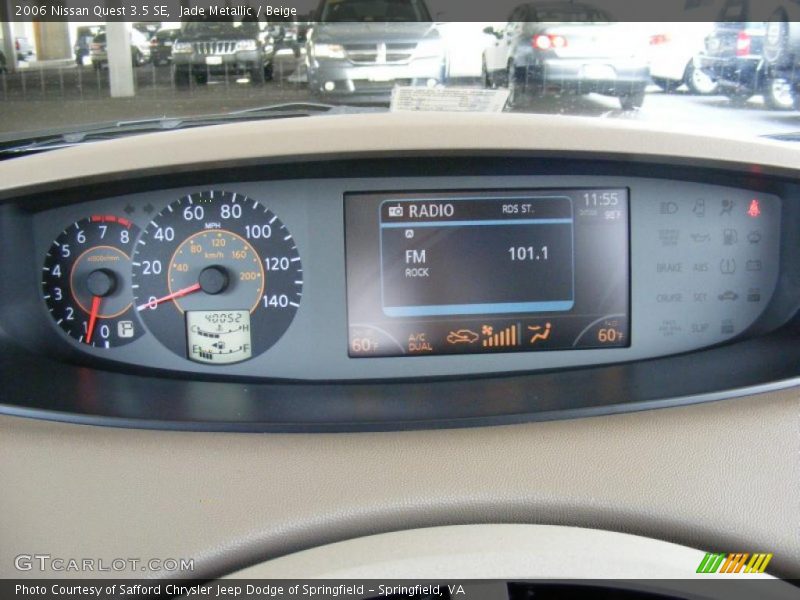 Jade Metallic / Beige 2006 Nissan Quest 3.5 SE
