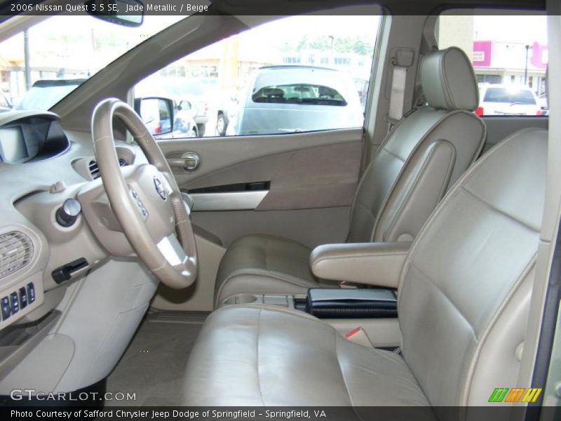 Jade Metallic / Beige 2006 Nissan Quest 3.5 SE