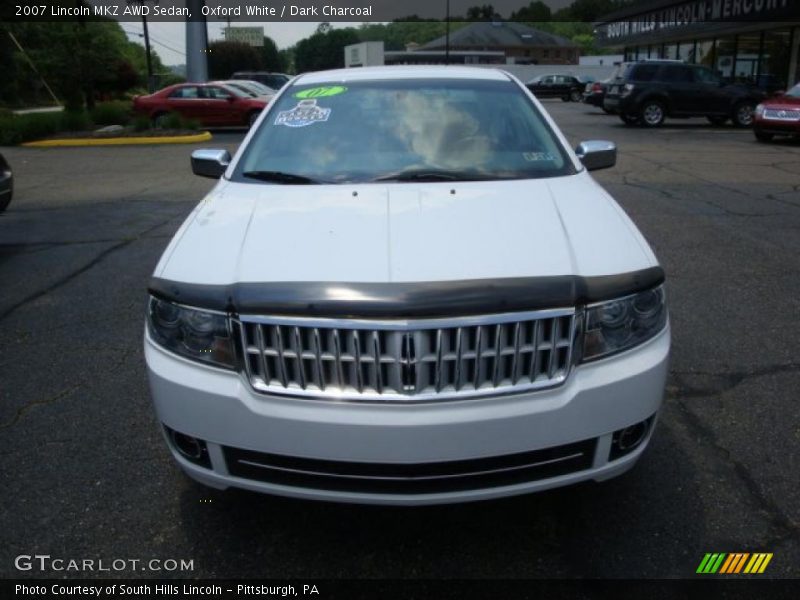 Oxford White / Dark Charcoal 2007 Lincoln MKZ AWD Sedan