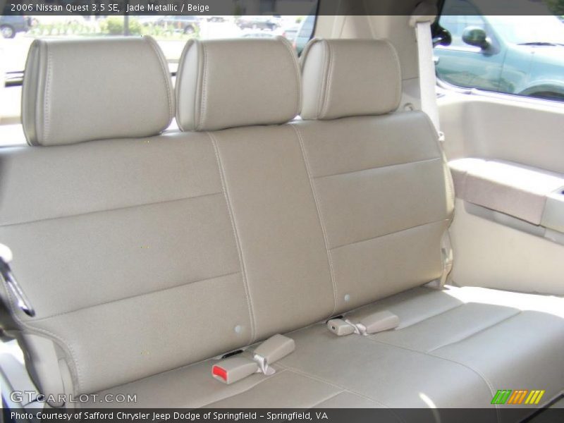 Jade Metallic / Beige 2006 Nissan Quest 3.5 SE