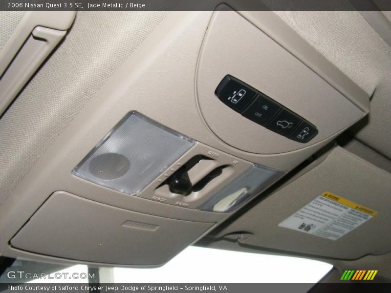 Jade Metallic / Beige 2006 Nissan Quest 3.5 SE