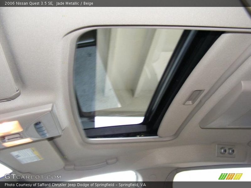 Jade Metallic / Beige 2006 Nissan Quest 3.5 SE