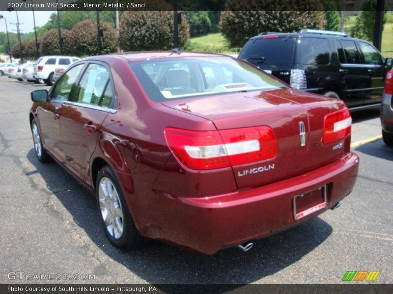 Merlot Metallic / Sand 2007 Lincoln MKZ Sedan
