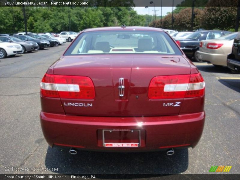 Merlot Metallic / Sand 2007 Lincoln MKZ Sedan