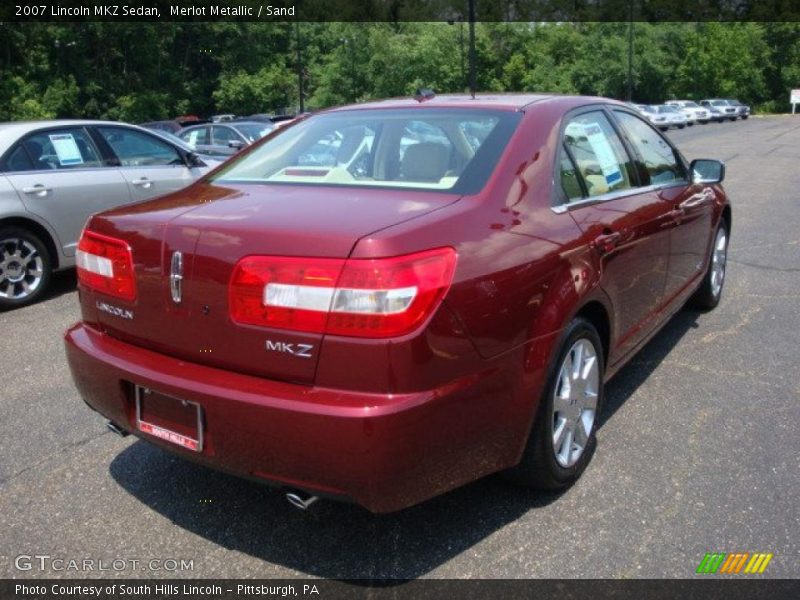 Merlot Metallic / Sand 2007 Lincoln MKZ Sedan