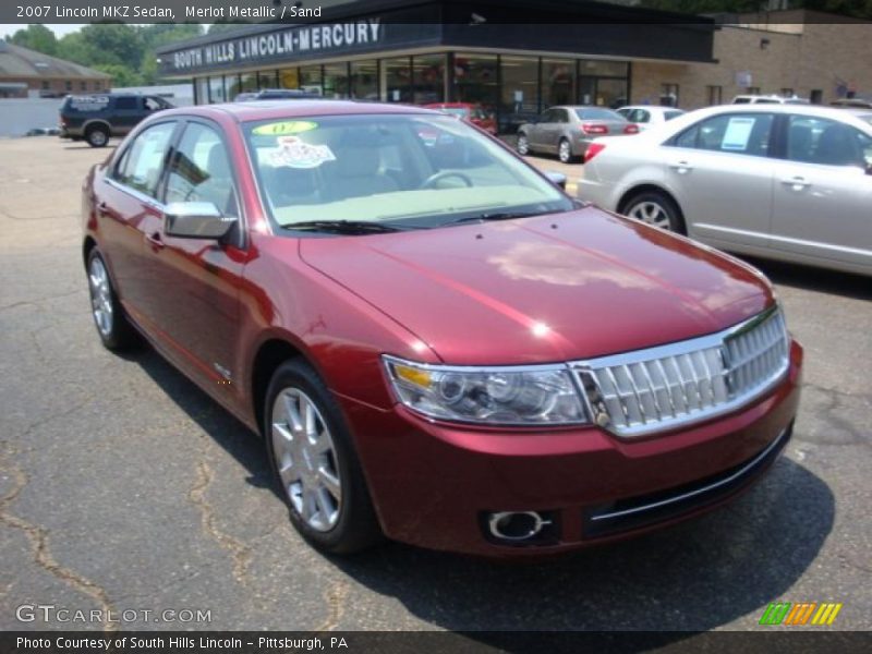 Merlot Metallic / Sand 2007 Lincoln MKZ Sedan