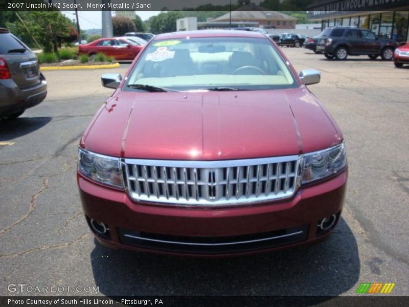 Merlot Metallic / Sand 2007 Lincoln MKZ Sedan