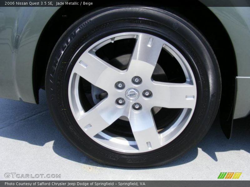 Jade Metallic / Beige 2006 Nissan Quest 3.5 SE