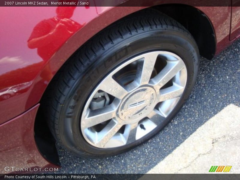 Merlot Metallic / Sand 2007 Lincoln MKZ Sedan