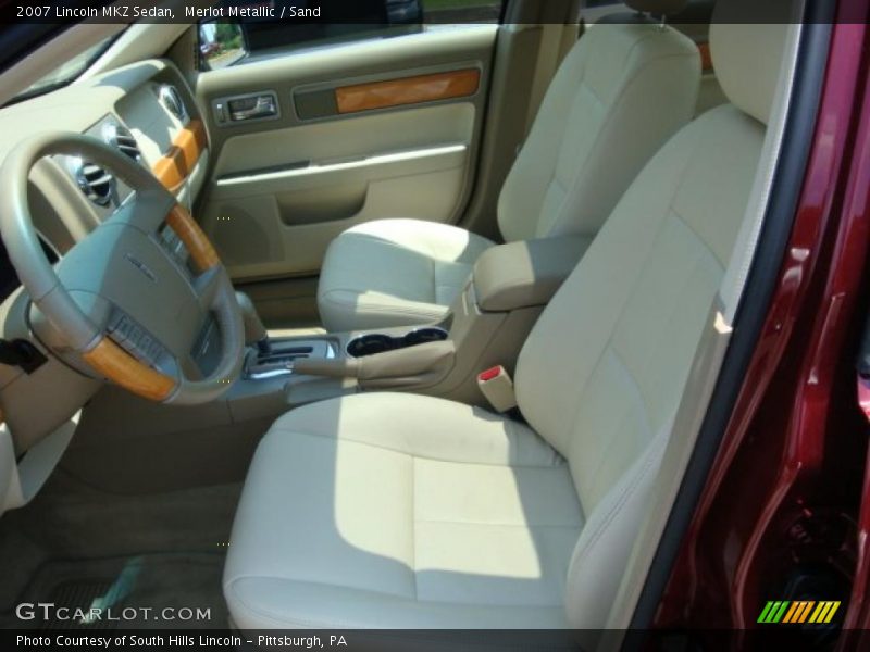 Merlot Metallic / Sand 2007 Lincoln MKZ Sedan