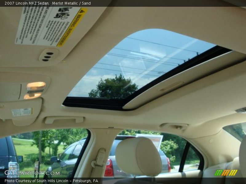 Merlot Metallic / Sand 2007 Lincoln MKZ Sedan