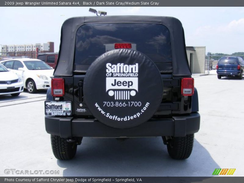 Black / Dark Slate Gray/Medium Slate Gray 2009 Jeep Wrangler Unlimited Sahara 4x4