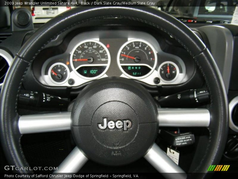 Black / Dark Slate Gray/Medium Slate Gray 2009 Jeep Wrangler Unlimited Sahara 4x4