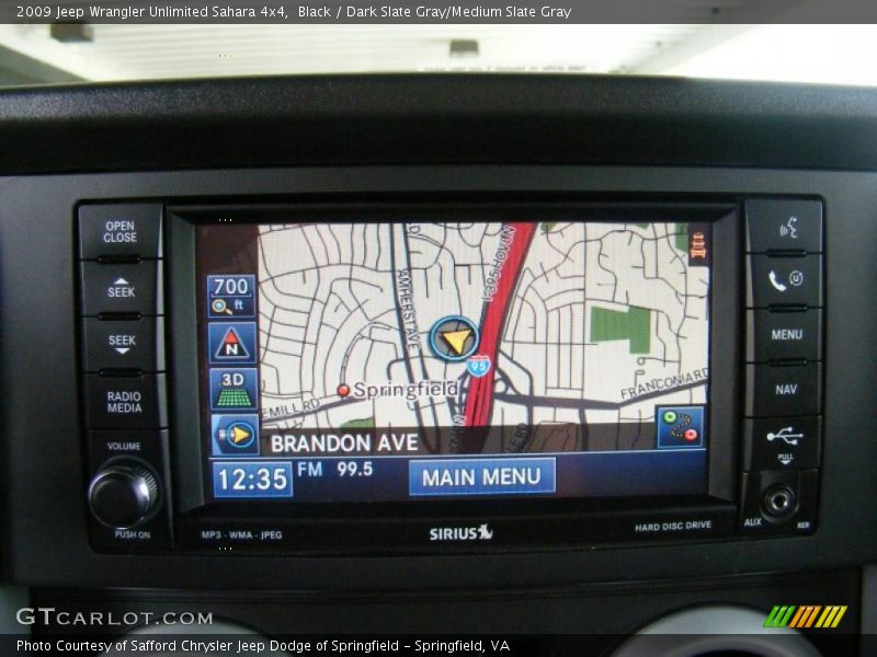 Black / Dark Slate Gray/Medium Slate Gray 2009 Jeep Wrangler Unlimited Sahara 4x4