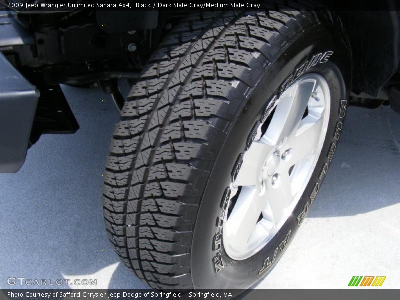 Black / Dark Slate Gray/Medium Slate Gray 2009 Jeep Wrangler Unlimited Sahara 4x4