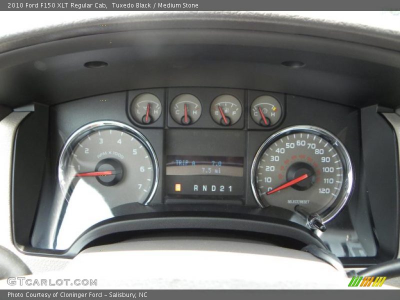 Tuxedo Black / Medium Stone 2010 Ford F150 XLT Regular Cab