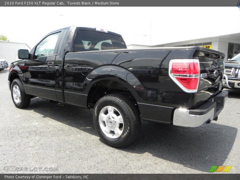 Tuxedo Black / Medium Stone 2010 Ford F150 XLT Regular Cab