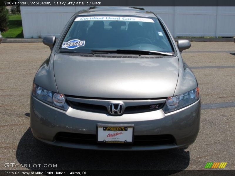 Galaxy Gray Metallic / Black 2007 Honda Civic Si Sedan
