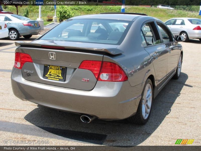 Galaxy Gray Metallic / Black 2007 Honda Civic Si Sedan